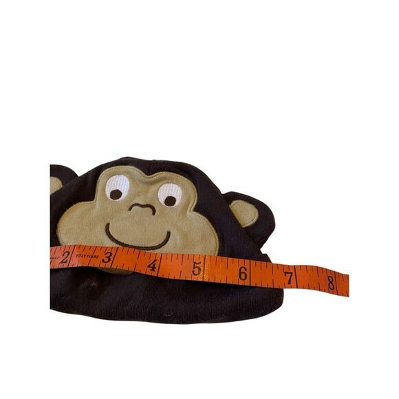 Carters Monkey Baby Beanie Hat Infant 3 Months Animal Jungle Unisex Cat - Picture 4 of 7
